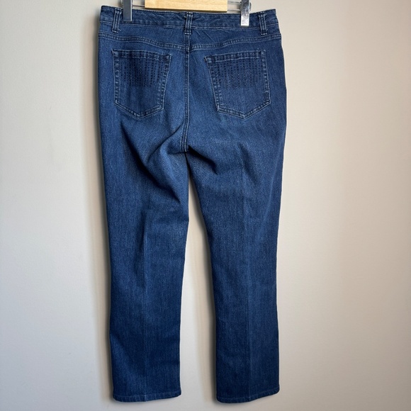 Jones New York Women's Lexington Straight Missy Jeans Medium Wash 12 Short - Picture 4 of 16